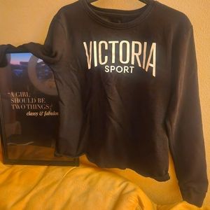 Victoria's Secret sport size small black sweatshirt